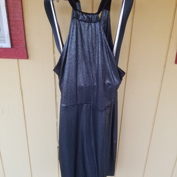 GRAY PARTY DRESS - Picture 1 of 2